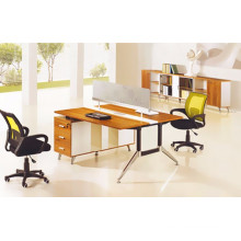 Melamine 2 person office workstation partition